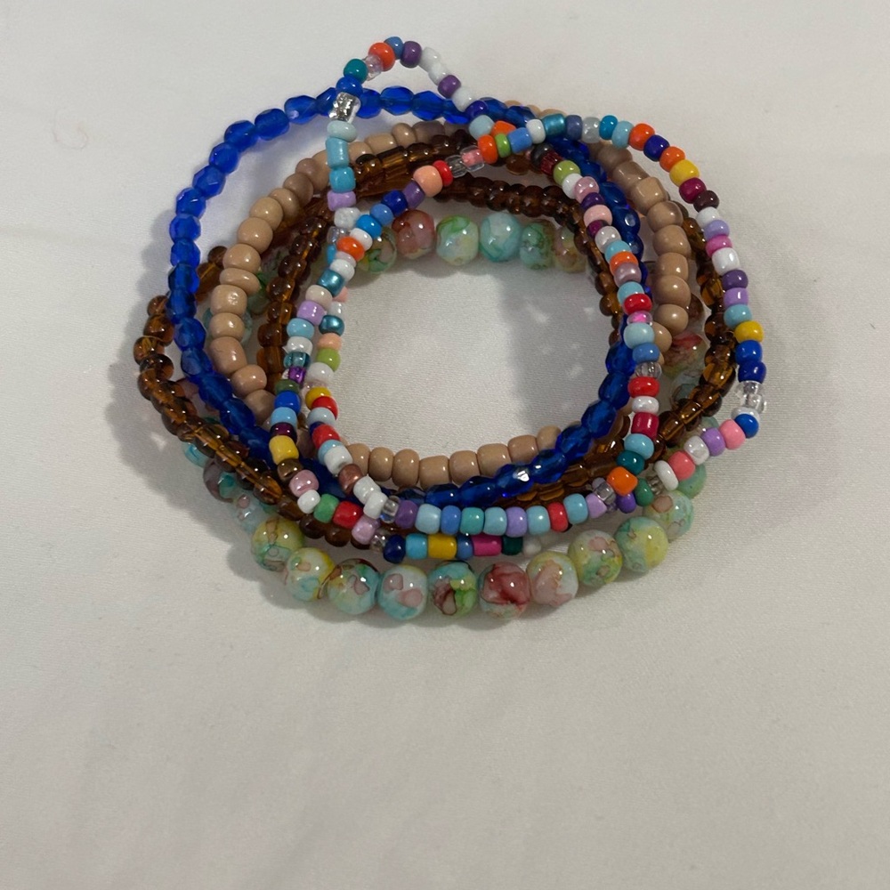 Colorful Beaded Bracelet Set
